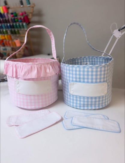 Interchangeable Custom Gingham Baskets