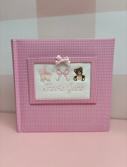 Gingham Birthday Photo Album Keepsake