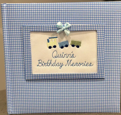 Gingham Birthday Photo Album Keepsake