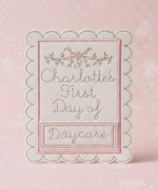 Interchangeable Milestone Card for School